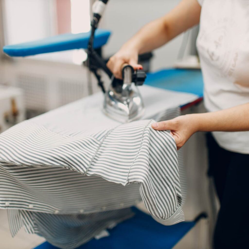 Shirt ironing services