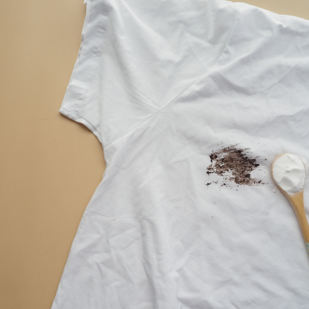 Stained shirt cleaning